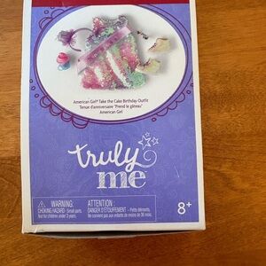 American girl Truly Me Take the Cake Birthday Outfit - Pink and Purple